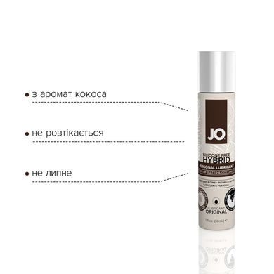 Крем-смазка с кокосовым маслом JO Coconut Hybrid ORIGINAL (30 мл) белая