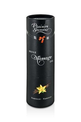 Массажное масло Plaisirs Secrets Vanilla (59 мл) с афродизиаками, съедобное, подарочная упаковка