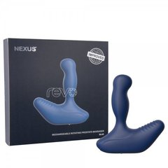 Массажер простаты Nexus Revo New Blue с вращающейся головкой, макс. диаметр 3,2 см