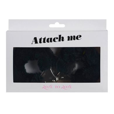 Наручники с плюшевой отделкой Love To Love ATTACH ME Black