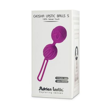 Вагинальные шарики Adrien Lastic Geisha Lastic Balls Mini Violet (S), диаметр 3,4см, масса 85г