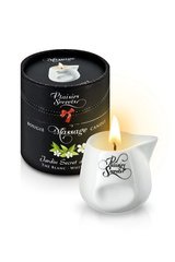 Массажная свеча Plaisirs Secrets White Tea (80 мл) подарочная упаковка, керамический сосуд