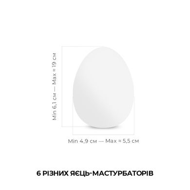 Набор мастурбаторов-яиц Tenga Egg Hard Boild Pack (6 яиц)