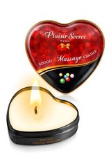 Массажная свеча-сердечко Plaisirs Secrets Bubble Gum (35 мл)