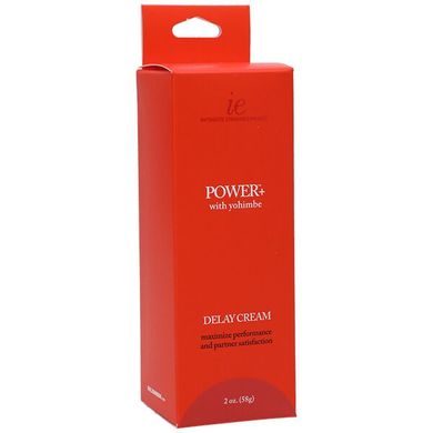 Мощный крем-пролонгатор Doc Johnson Power+with Yohimbe Delay Cream For Men, экстракт Йохимбе, 56 г