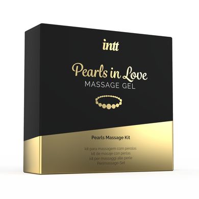 Набор для жемчужного массажа Intt Pearls in Love: ожерелье и силиконовый массажный гель